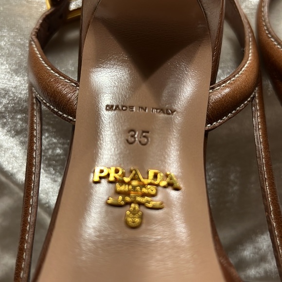 PRADA leather strap heels - Picture 10 of 10